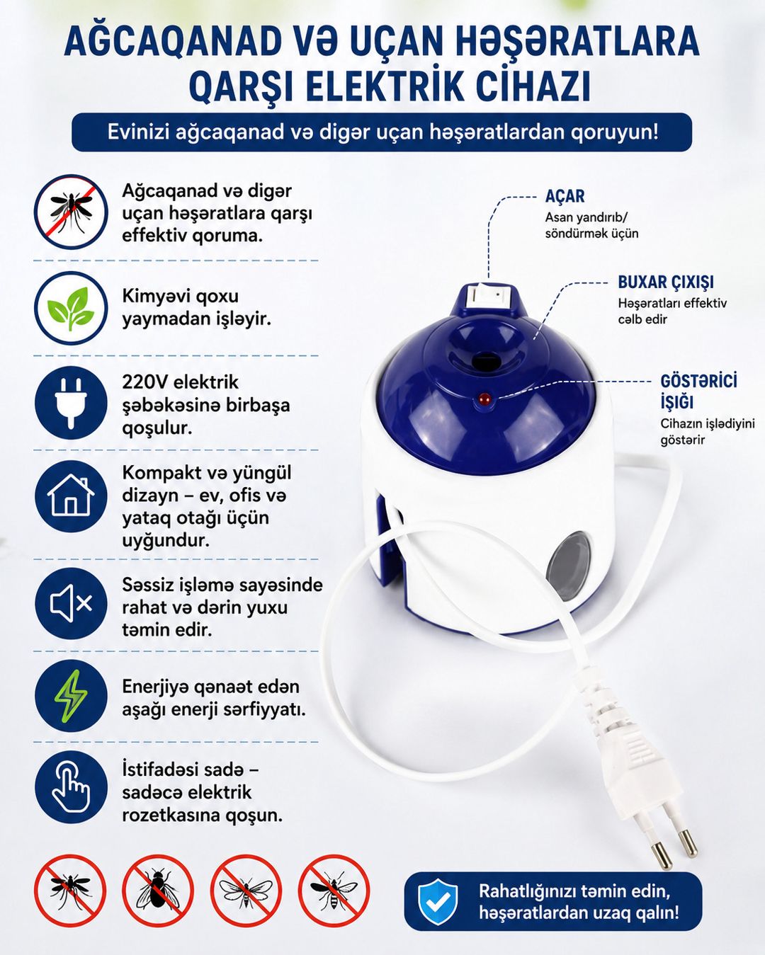 Fumiqator, həşəratlardan müdafiə vasitəsi — Mallar, Bakı