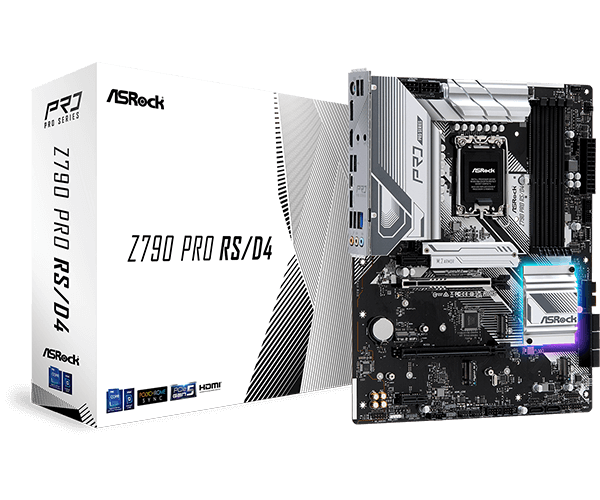 AsRock, Z790 PRO RS, LGA 1700, DDR5, 192gb, 4800mhz, ATX, 0, 1, 1, 4, 8, 2x8pin 90-MXBK40-A0UAYZ — Ana platalar, Bakı
