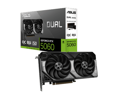 Qrafik kart ASUS Dual RTX 5060 8GB OC Edition 90YV0N12-M0NA00 — Bakı