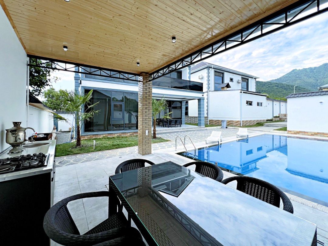İcarəyə verilir 6 otaqlı həyət evi/bağ evi 308 m² — Ev, villa, Qəbələ (7)