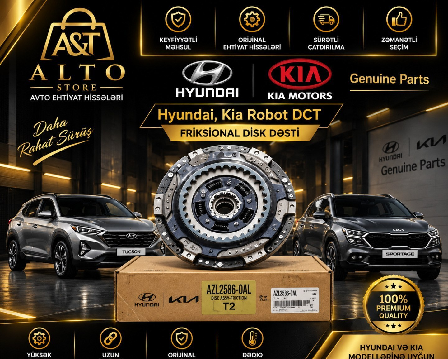 Friksional disk dəsti Hyundai və Kia robot DCT — Bakı