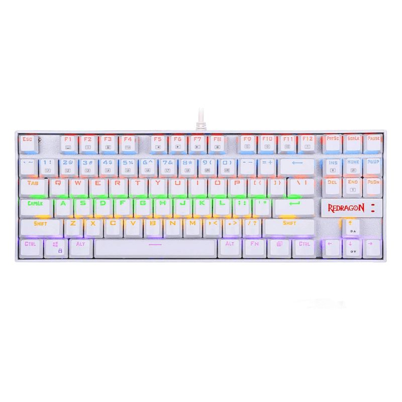 Klaviatura Redragon Kumara K552W-RGB-1 87key RGB mechanical keyboard,white — Kompüterlər və noutbuklar, Bakı