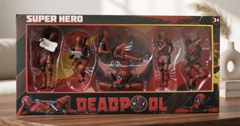 Fiqurlar dəsti Marvel, MK916, Deadpool, 6 əd, plastik, 3+yaş — Bakı