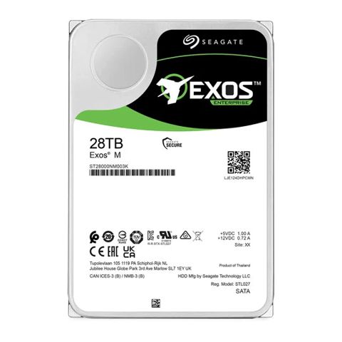 Seagate HDD Server Exos m (3.5'/28TB/SATA 6GB/s/ 7200rpm/ISE) ST28000NM003K — Bakı