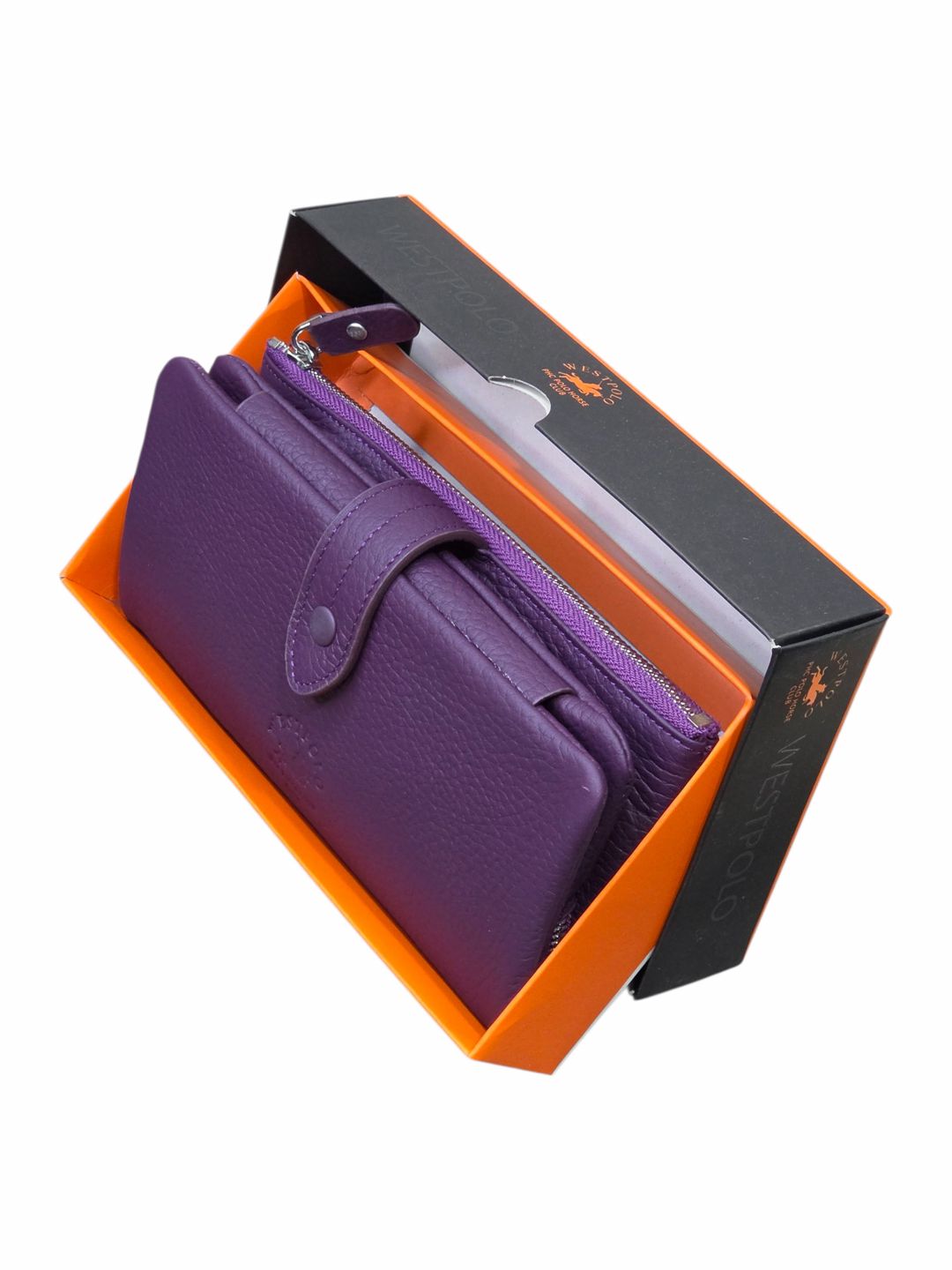 Pulqabı WestPolo WCo_Westpolo-433_Purple Təbii dəri 18.5 sm 9 sm — Mallar, Bakı (3)