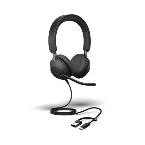 Qulaqlıq Jabra Evolve2 40 SE, USB C/A, MS Stereo 24189-999-799 — Kompüterlər və noutbuklar, Bakı (2)