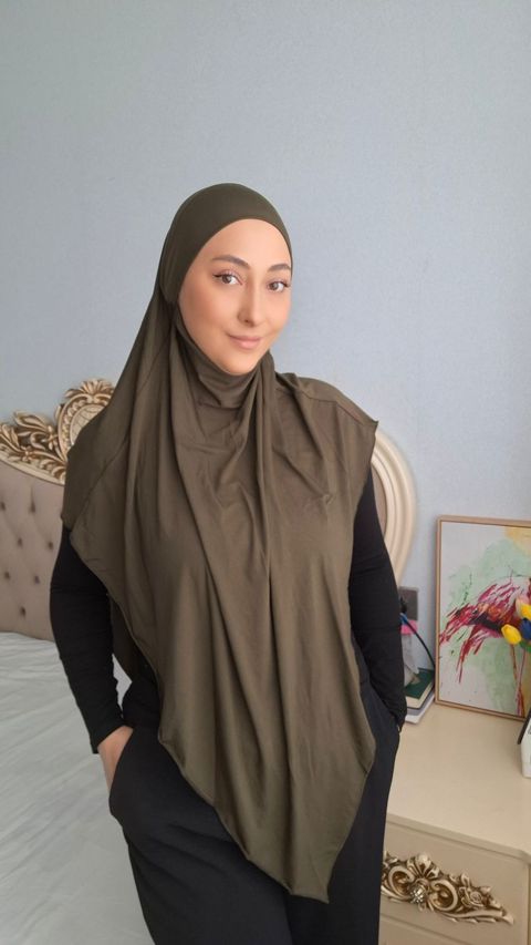 Hicab Ümmü-Gülsüm_0002, haki — Bakı