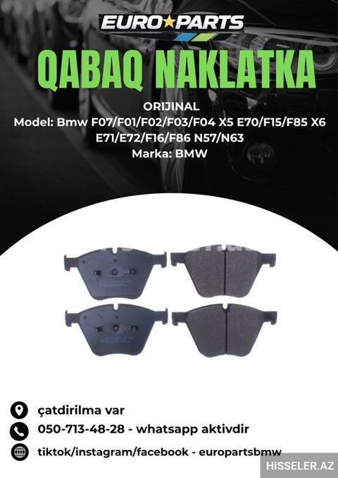 Bmw X5 E70/f15/f85 N57/n63 Qabaq Naklatka — Bakı