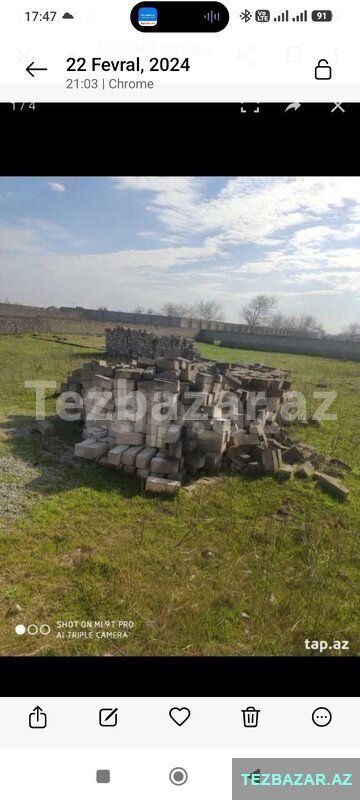 Maştağa qəsəbəsi torpaq sahəsi satılır 12.5sot — Torpaq, Bakı (2)