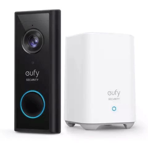 Video Qapı Zəngi Anker Video Doorbell 1080p (Battery- Powered) - Set_BLK_E T8820 - E8220311 — Bakı