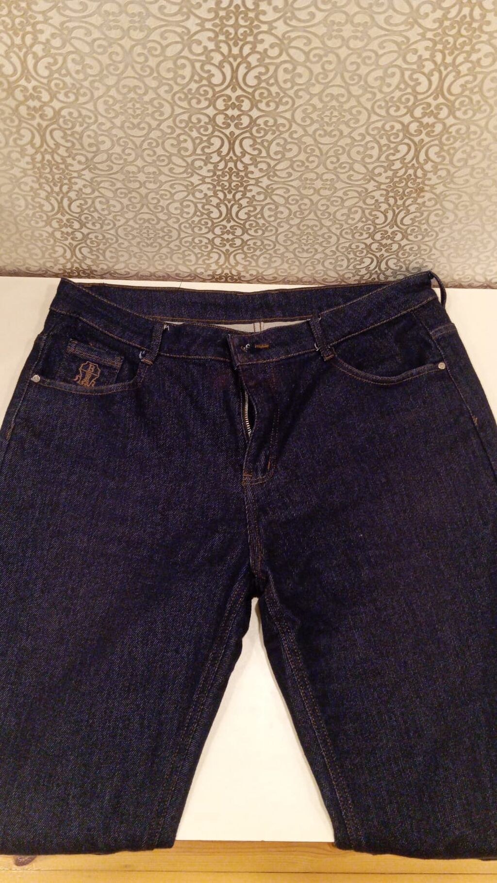 Kişi cins şalvarı - Rəng: tünd mavi (indigo), klassik denim - Kəsim — Jins, Digah (2)