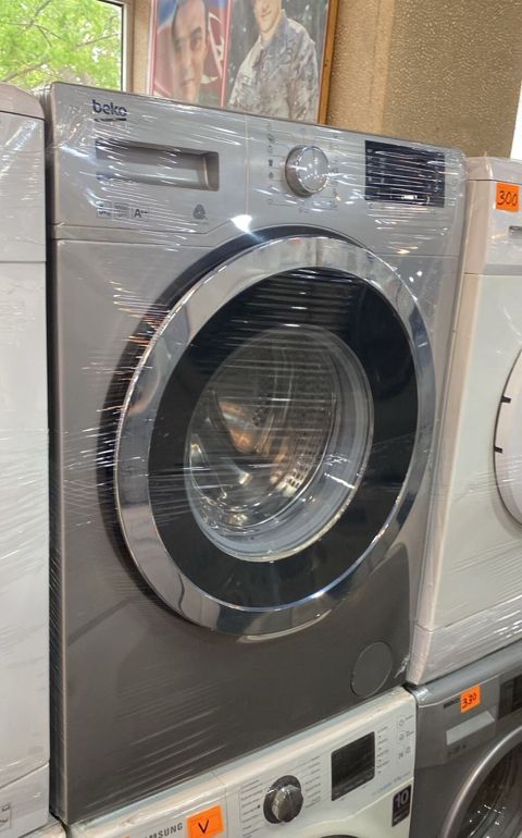 Beko önyükləməli paltaryuyan maşın - Rəng: gümüşü (inox), xrom qapaq — Digah