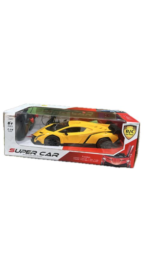 Oyuncaq maşın RC Super Sport, metal, sarı, 6+ yaş — Bakı