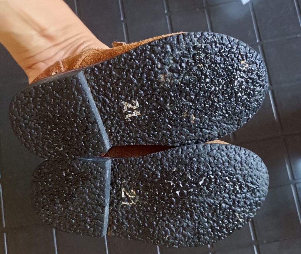 Uşaq ayaqqabısı – süet material, qəhvəyi rəng. - Model: yapışqanlı — Uşaq ayakkabısı, Bakı (4)
