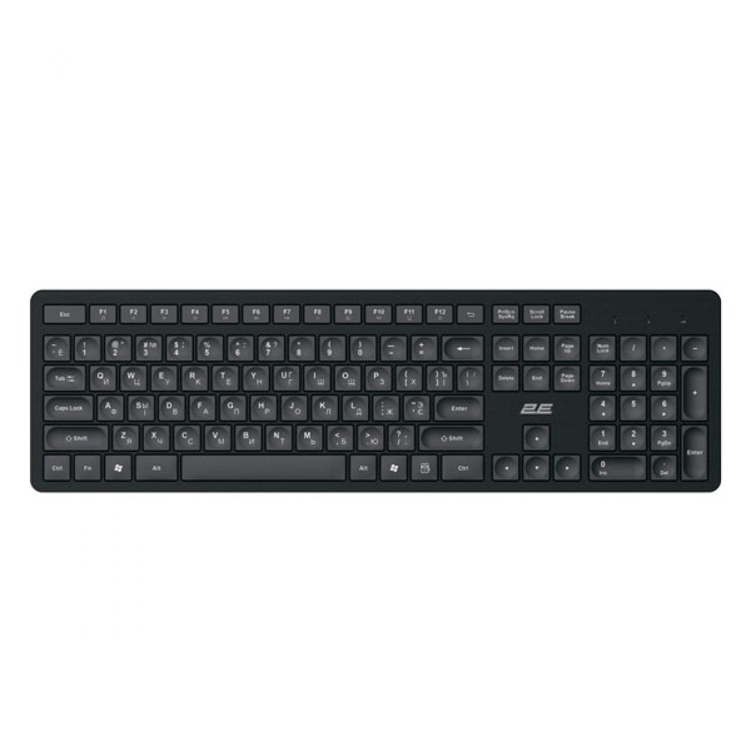 2E KS260 Membrane Black Wireless Keyboard 2E-KS260WB — Kompüterlər və noutbuklar, Bakı (2)