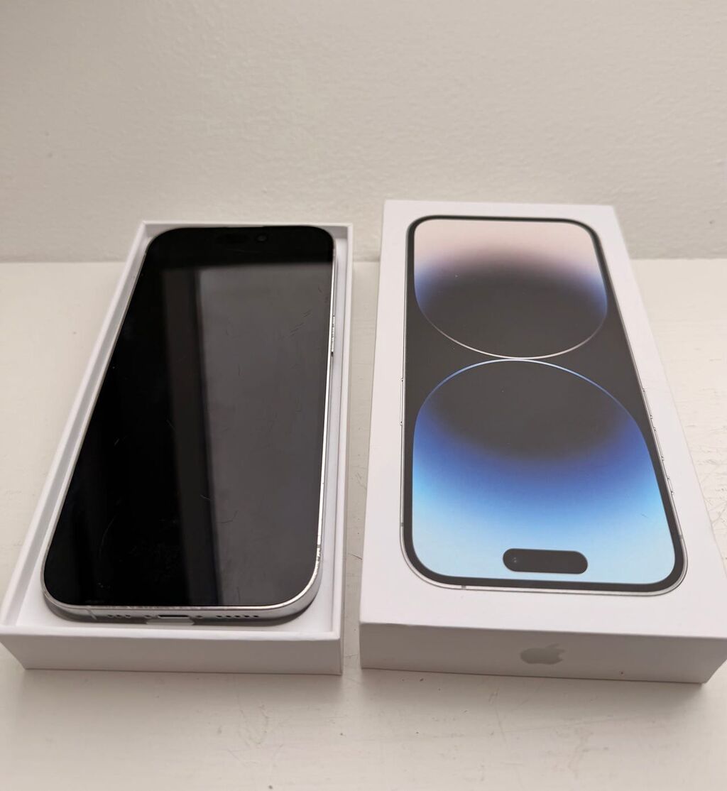 IPhone 14 Pro, 1 TB, White Titanium, Zəmanət, Face ID, Sənədlərlə — Apple iPhone, Neftçala (2)