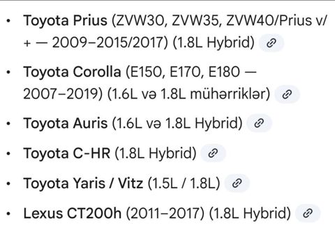 Məhsul: Toyota/Lexus orijinal alışdırma şamları (Genuine Parts) — Digah