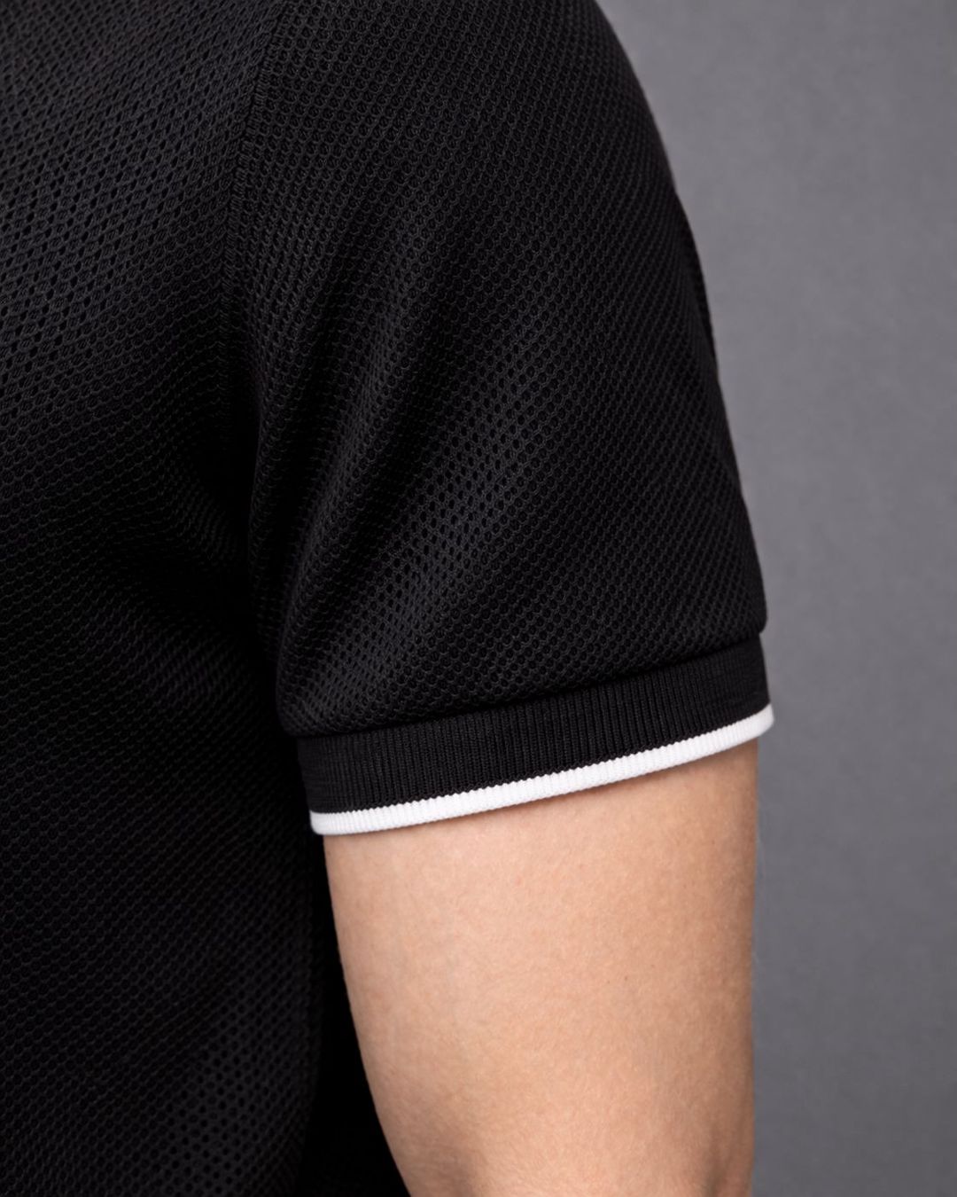 Kişilər üçün polo 7480, qara, trikotaj, ölçü 2XL — Mallar, Bakı (3)