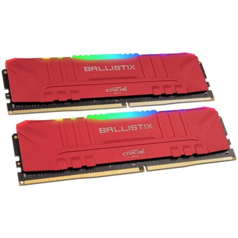 Operativ yaddaş RAM Crucial Ballistix 3200 MHz RGB DDR4 Dram 16GB (16GBx1) CL16 BL2K16G32C16U4RL (RED) — Bakı