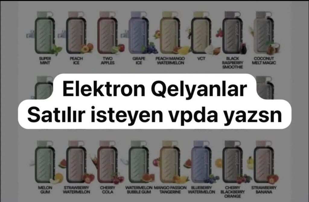 Elektron qəlyanlar – birdəfəlik və dad çeşidli vape cihazları. Dadlar — Elektronik siqaretlər, Sumqayıt