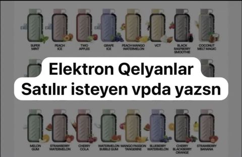Elektron qəlyanlar – birdəfəlik və dad çeşidli vape cihazları. Dadlar — Sumqayıt