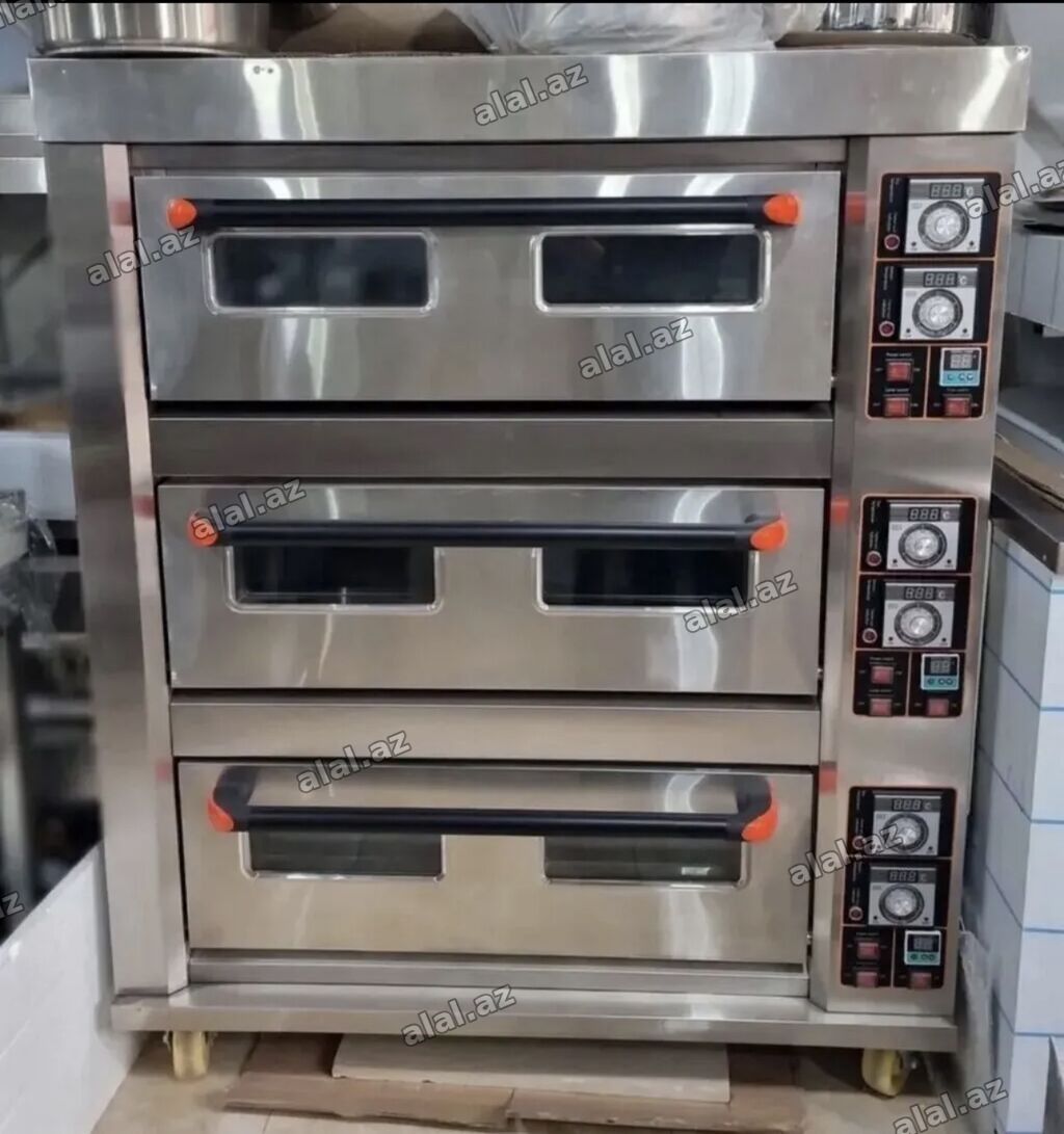 Elektrik soba, Çörək, Şirniyyat üçün, Pizza, 3 mərtəbəli, Yeni — Biznes və avadanlıq, Bakı (4)