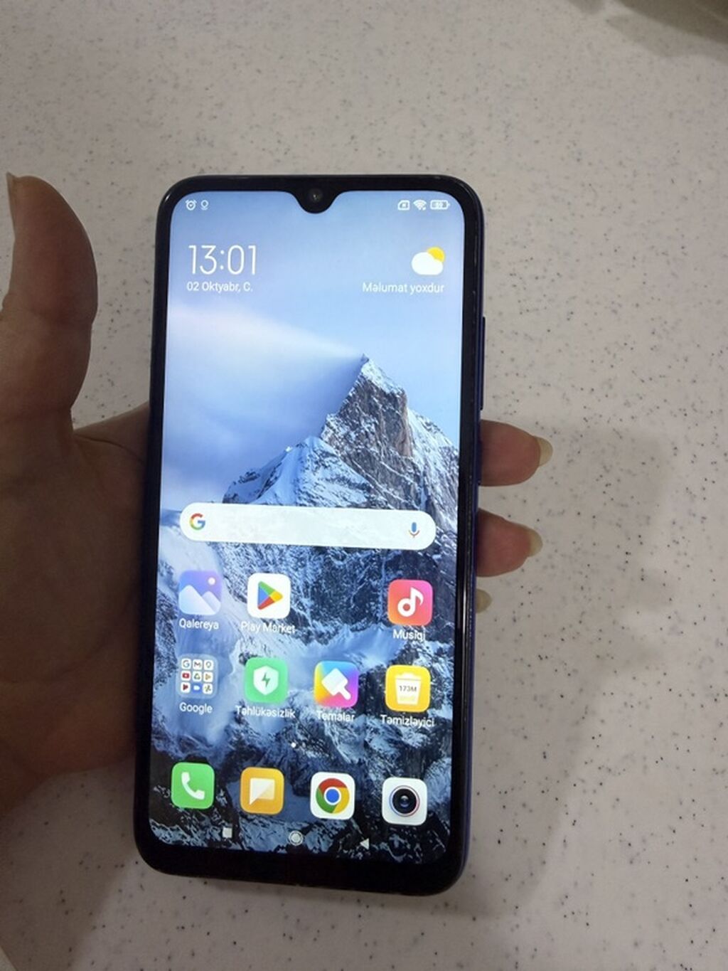 Redmi Note 8, 64 GB, rəng - Mavi, Barmaq izi — Xiaomi, Bakı (3)