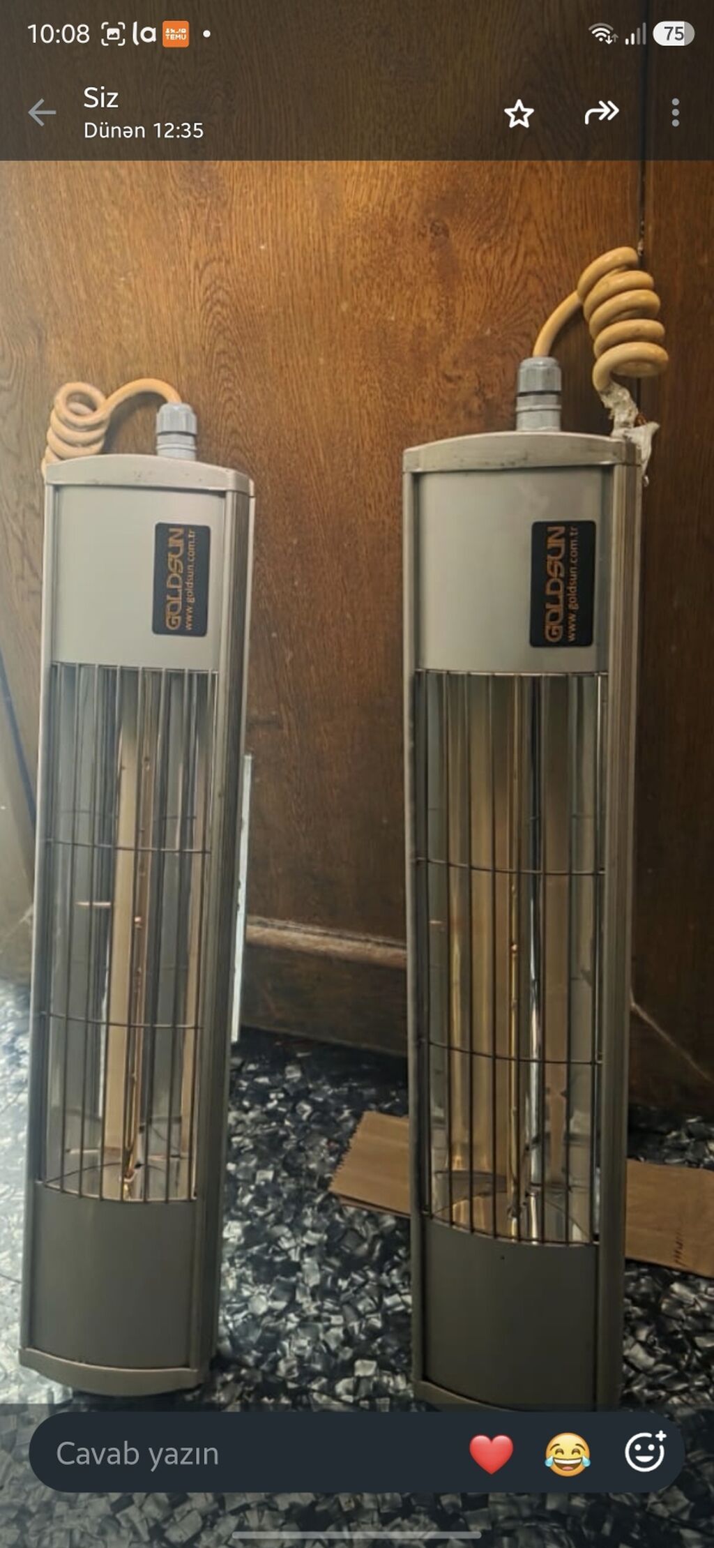 1 eded 100 azn 3 eded var Goldsun infraqırmızı qızdırıcılar — Isıtıcılar və isı ventilatorları, Novxanı