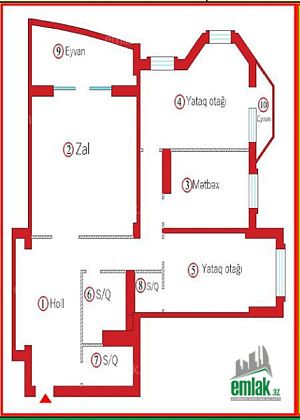 Satılır 4 otaqlı 151 m² yeni tikili Nəsimi r — Mənzil (2)