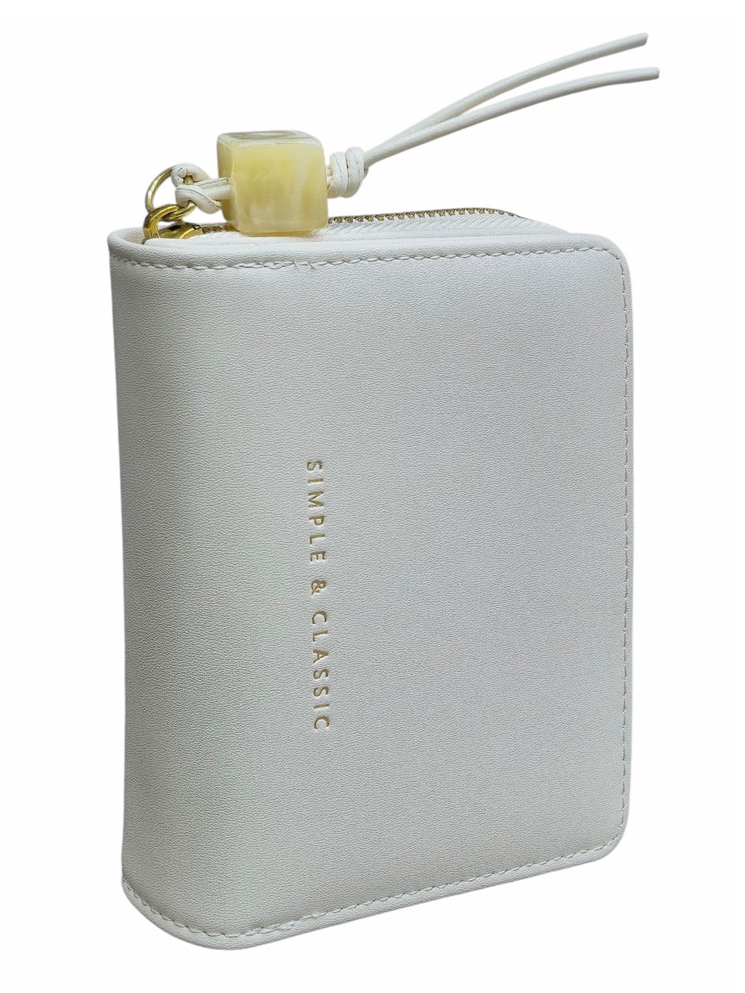 Qadınlar üçün poliuretan pulqabı, ağ, 6 kart bölməsi, 9x11.5 sm, Çin istehsalı - Yadas_E2052-B050_White — Mallar, Bakı