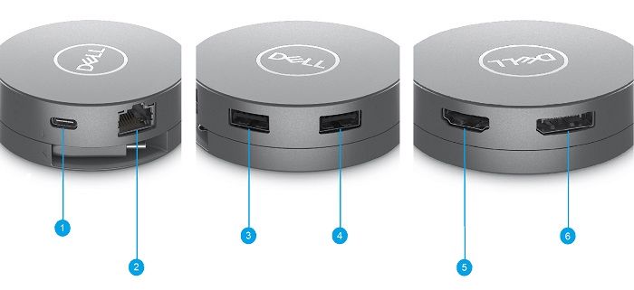 Dell 6-in-1 Usb-c Multiport Adapter - DA305 470-AFKL — Şarj cihazları, Bakı (2)
