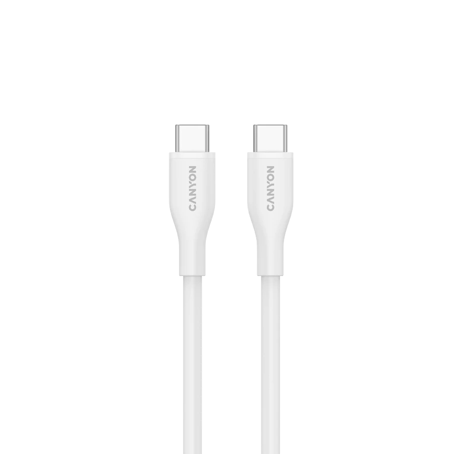 Kabel canyon CC60SC10 usb-c/usb-c, 1m, Ağ — Smartfon aksesuarları, Bakı (2)