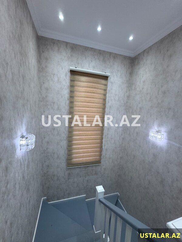 Zebra pərdə jaluz modelleri — Pəncərələr, qapılar, balkonlar, Bakı (2)