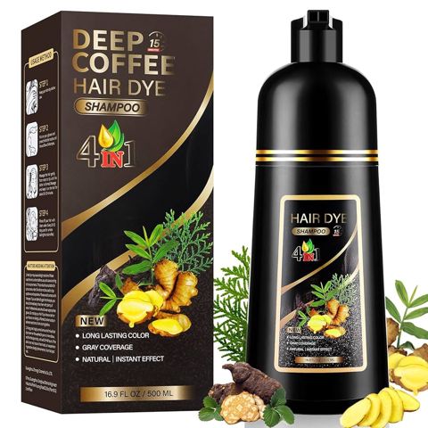 Tonlayıcı şampun Deep Coffee Hair Dye 4in1 500 ml — Bakı