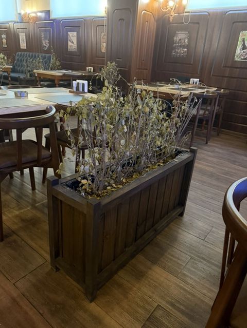 25 ededdir Taxta dekorativ uzun dibçək (planter) - Material: bərk — Bakı