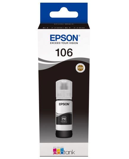 Epson kartric 106 EcoTank Photo Black Ink Bottle C13T00R140 — Bakı