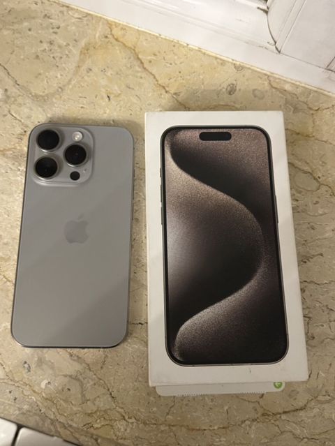 IPhone 15 Pro Max, Natural Titanium, Face ID — Bakı