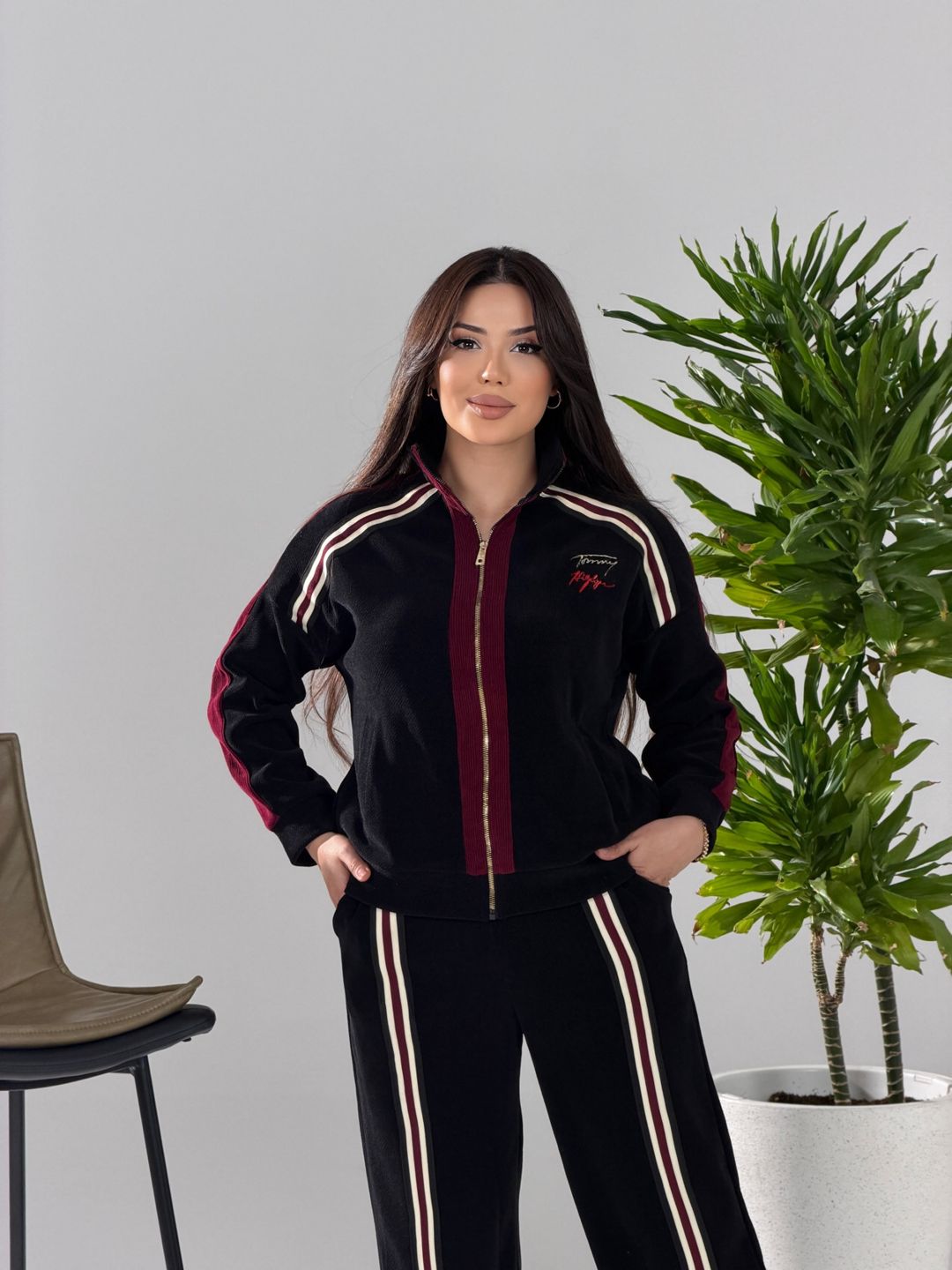 Şalvarlı dəst, qara, Velvet, ölçü L — Mallar, Bakı (2)