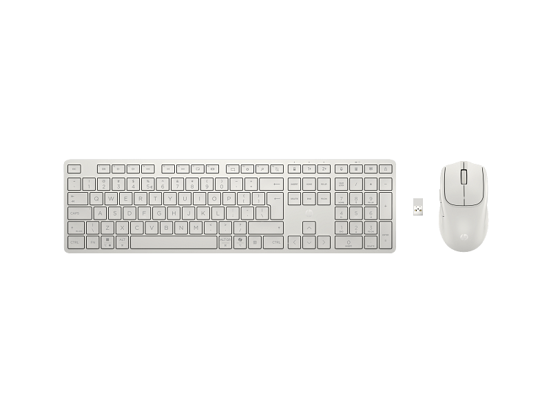 Klaviatura Mouse dəsti HP Multi-Device Dual-Mode Mouse and Keyboard Combo 490C Russ White — Kompüterlər və noutbuklar, Bakı
