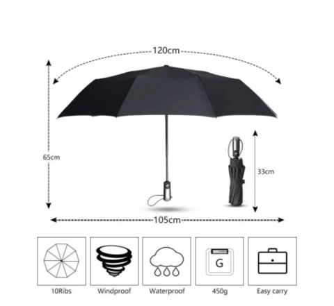 Zontik qara avtomat model (kod: sh65178-8) — Bakı