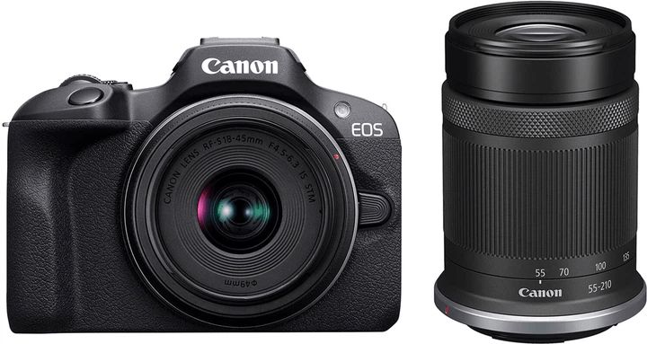 Fotoaparat Canon Dslr EOS R100+RFS18-45S+RFS55-210S SEE 6052C036 — Fotoaparat, Bakı