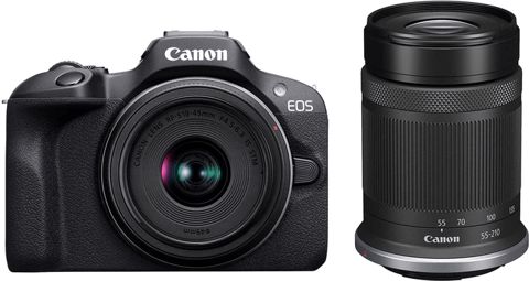 Fotoaparat Canon Dslr EOS R100+RFS18-45S+RFS55-210S SEE 6052C036 — Bakı