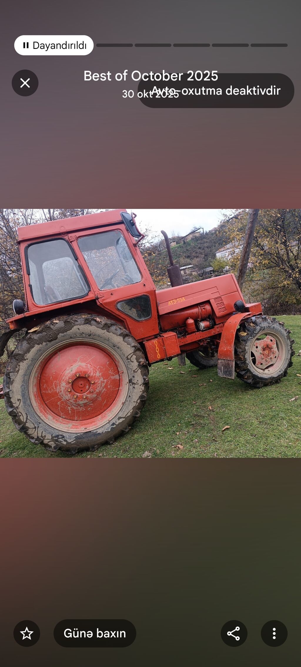 LTZ55 (Belarus) tipli təkərli kənd təsərrüfatı traktoru - Rəng — Traktorlar, Qusar (2)