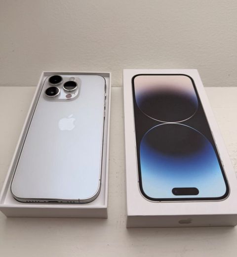 IPhone 14 Pro, 1 TB, White Titanium, Zəmanət, Face ID, Sənədlərlə — Neftçala