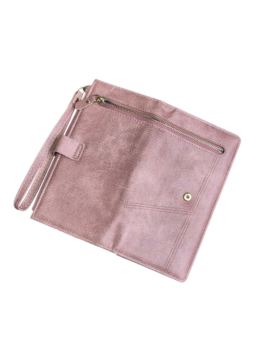 Qadınlar üçün pulqabı, poliuretan, 19x9.5 sm, 12 kart bölməsi, çəhrayı, Çin istehsalı - Boershi_7913_DirtyRose — Mallar, Bakı (3)