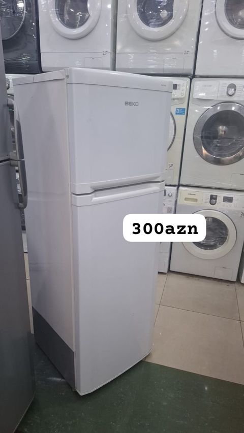 Beko iki qapılı soyuducu - Rəng: ağ - Üst hissə: dondurucu bölmə — Bakı