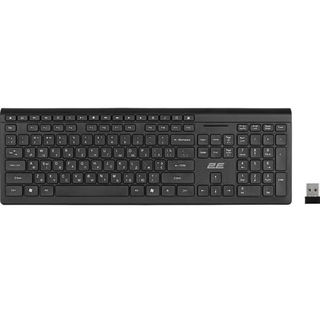 2E KS210 Slim Wireless Black Keyboard — Kompüterlər və noutbuklar, Bakı (2)