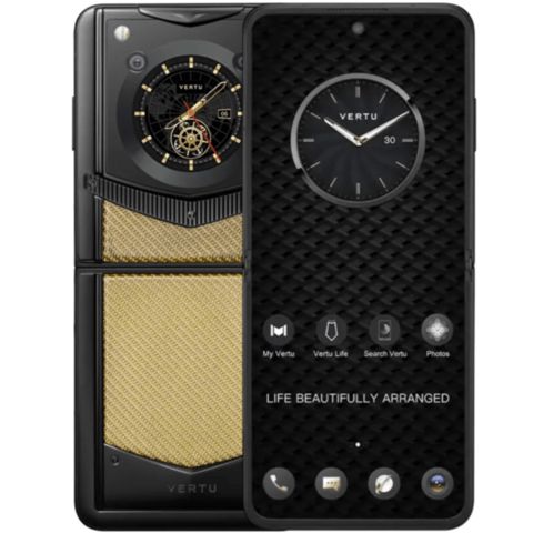 Vertu IronFlip Carbon Texture 12/512 GB Yellow — Bakı
