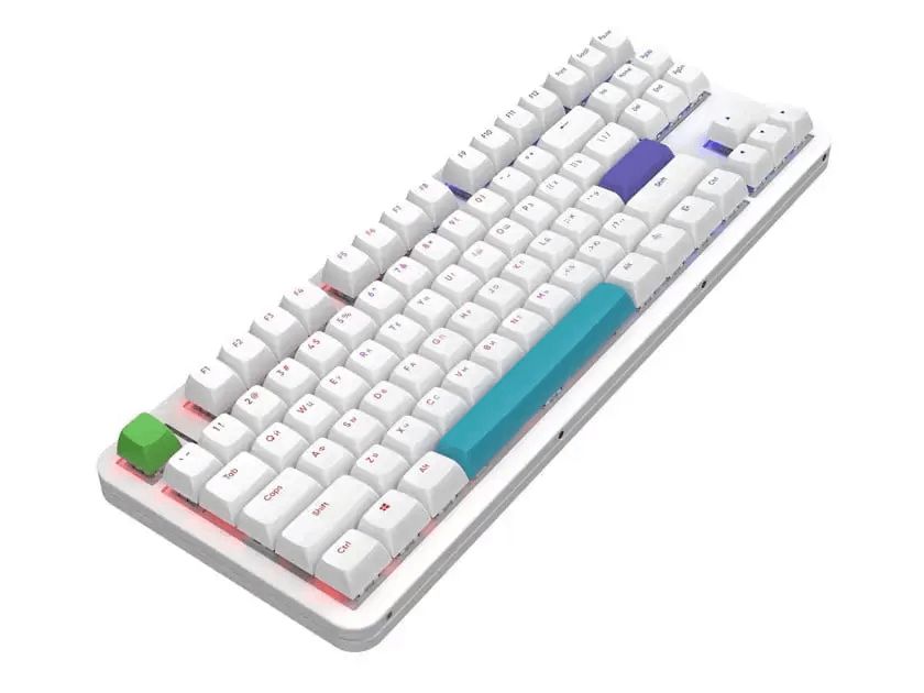 Simli Klaviatura Red Square Alumix TKL Simple [g3ms Amber] (RSQ-20050) White RSQ-20050 — Kompüterlər və noutbuklar, Bakı (2)