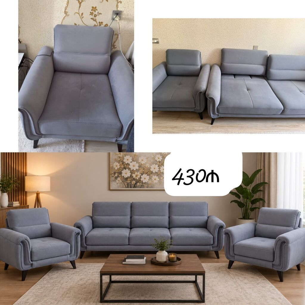 İşlənmiş, Divan, 2 kreslo — Yumşaq mobilya dəstləri, Bakı